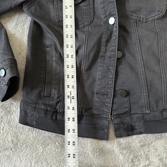 Prosperity Stretch Denim Jacket Women's SMALL Washed Black - Picture 5 of 6